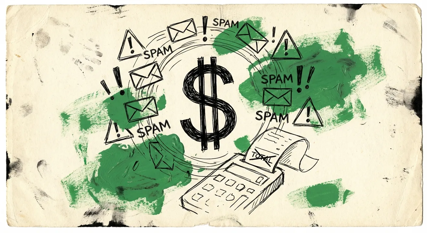 Business cost visualization showing hidden impact of form spam